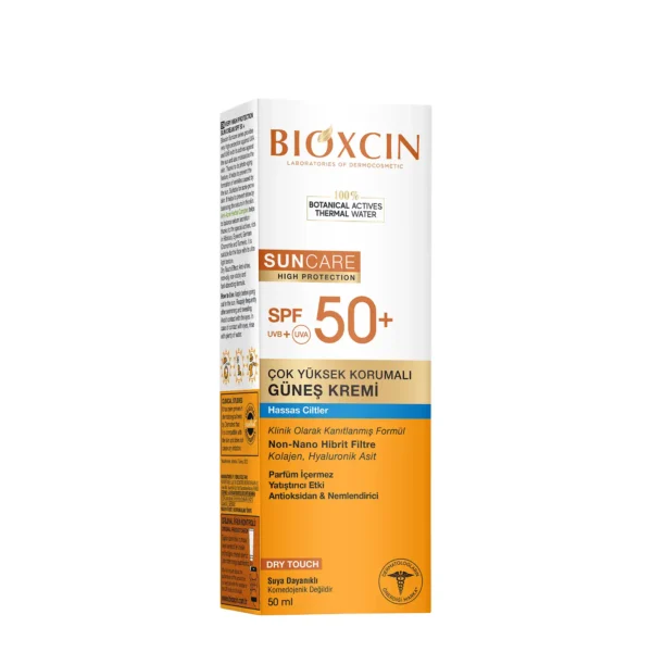 Bioxcin Sun Care SPF50+ päikesekaitsekreem tundlikule nahale